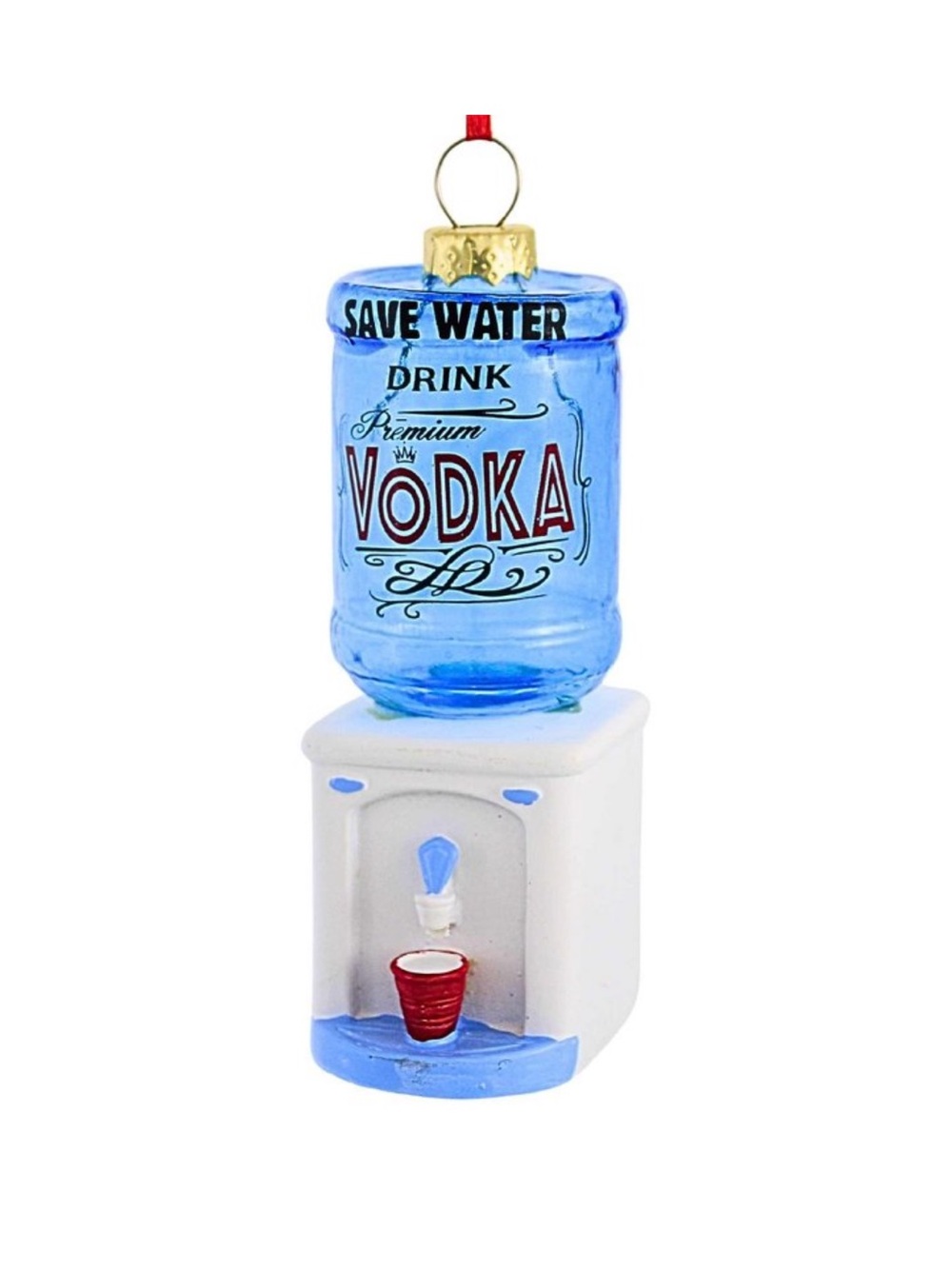 Kurt S Adler Vodka Water Cooler Ornament NWT